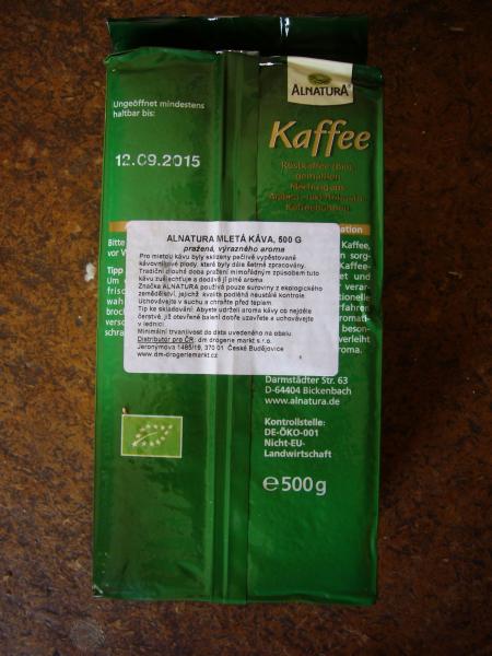 Alnatura - Kaffee gemahlen bio 500g - cz text